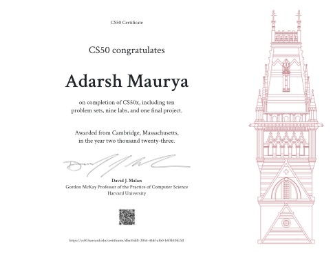 Havard University CS50