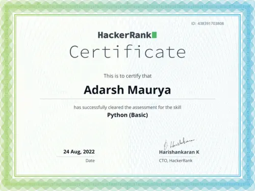 JavaScript Certification